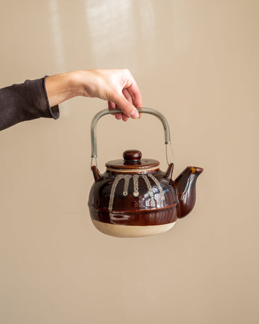 Handgemaakte Japanse Theepot Amesuzu Bruin - Things I Like Things I Love