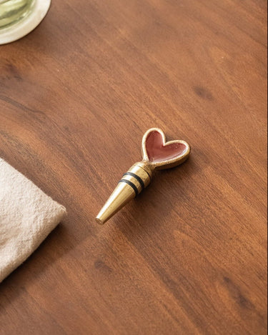 Handgemaakte Pyar Heart Wijnstopper - Things I Like Things I Love