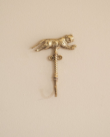 Handgemaakte Wandhaak Tyler Tijger Messing - Things I Like Things I Love
