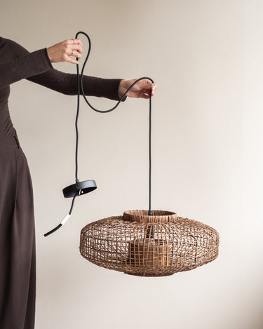 Handgevlochten Hanglamp Paldor Rotan - Things I Like Things I Love