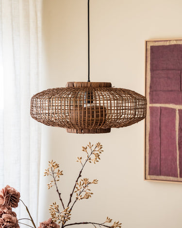 Handgevlochten Hanglamp Paldor Rotan - Things I Like Things I Love