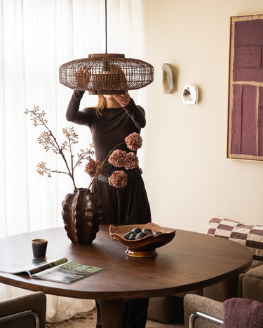 Handgevlochten Hanglamp Paldor Rotan - Things I Like Things I Love