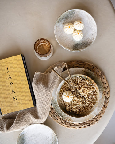 Handmade Japanese Yuki Deep Dinner Plate - Things I Like Things I Love