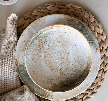 Handmade Japanese Yuki Deep Dinner Plate - Things I Like Things I Love