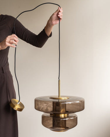 Hanglamp Meyara Glas Bruin - Things I Like Things I Love