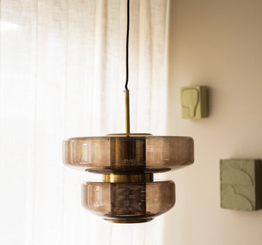 Hanglamp Meyara Glas Bruin - Things I Like Things I Love