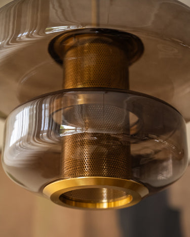Hanglamp Meyara Glas Bruin - Things I Like Things I Love