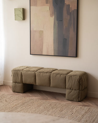 HKLIVING Bankje Puffy Lobby Groen - Things I Like Things I Love