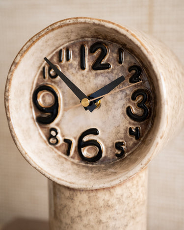 HKLIVING Clock Retro Ceramic Cream - Things I Like Things I Love