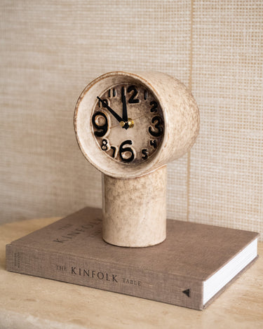 HKLIVING Clock Retro Ceramic Cream - Things I Like Things I Love