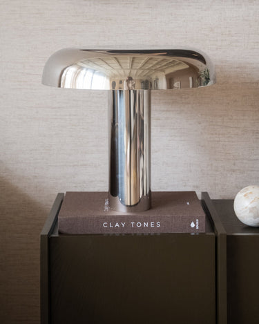 HKLIVING Table Lamp Mushroom Chrome - Things I Like Things I Love
