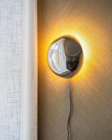 HKLIVING Wall Lamp Orb Chrome - Things I Like Things I Love