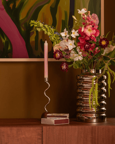 Kandelaar Lumiere Small Zilver - Things I Like Things I Love