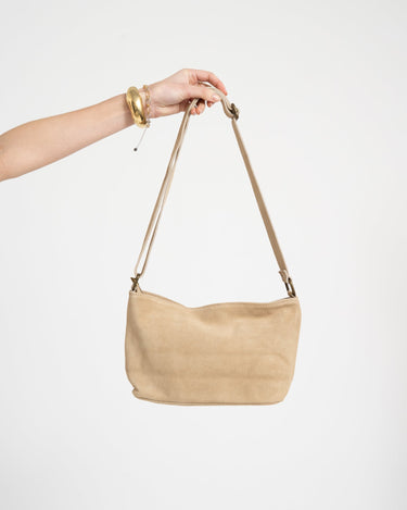 Karin Suede Bag Sand - Things I Like Things I Love