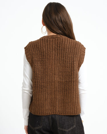Kelly Chunky Vest Knit Karaf - Things I Like Things I Love