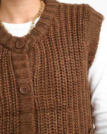 Kelly Chunky Vest Knit Karaf - Things I Like Things I Love