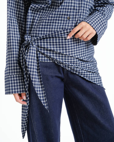 KIlah Scarfshirt Navy Blazer/Birch - Things I Like Things I Love