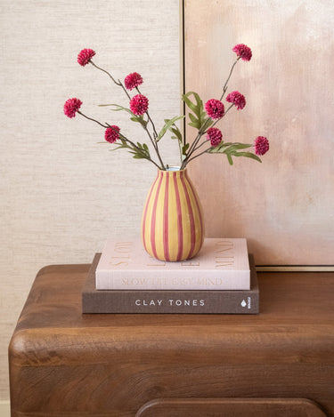Kunstbloem Pompom Bordeaux - Things I Like Things I Love