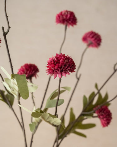 Kunstbloem Pompom Bordeaux - Things I Like Things I Love
