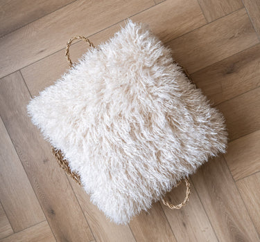 Kussen Doodly Furry Beige - Things I Like Things I Love