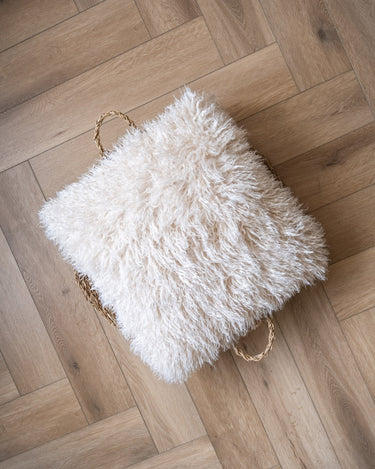 Kussen Doodly Furry Beige - Things I Like Things I Love