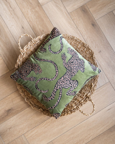 Kussen Luipaard / Tijger Groen - Things I Like Things I Love