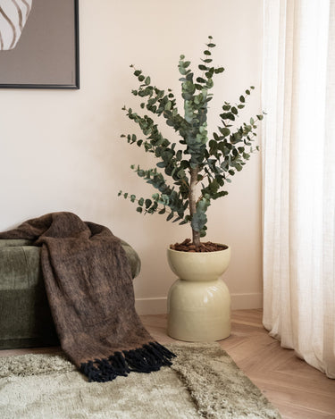 Large Planter Mimea Enamel Green - Things I Like Things I Love