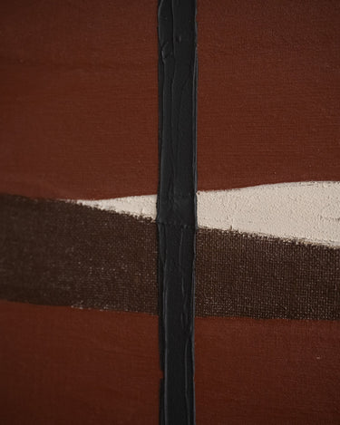 Large Wall Art Equa Beige/Burgundy - Things I Like Things I Love