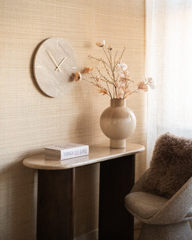 Large Wall Clock Travertine - Things I Like Things I Love