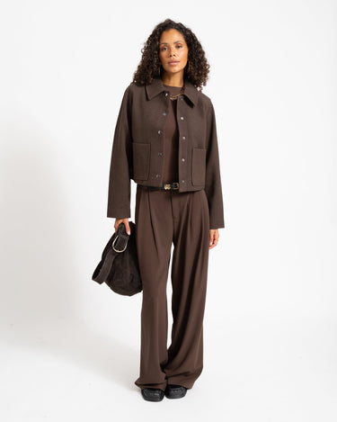 Lucy Short Jacket Chocolate Bruin/Washed - Things I Like Things I Love