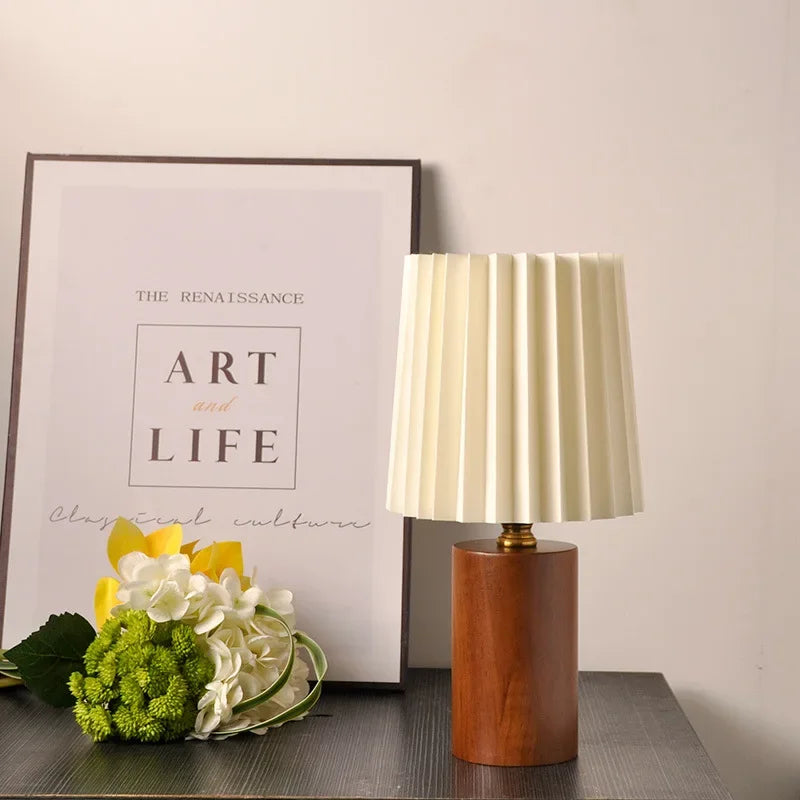 Luminária de Madeira com 3 Cores para Quarto e Sala Lenogue Marrom