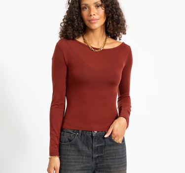 Maya Asym Top Madder Bruin - Things I Like Things I Love