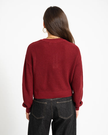 Maysa O-neck Knit Rhubarb - Things I Like Things I Love