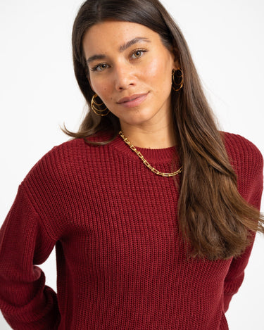 Maysa O-neck Knit Rhubarb - Things I Like Things I Love
