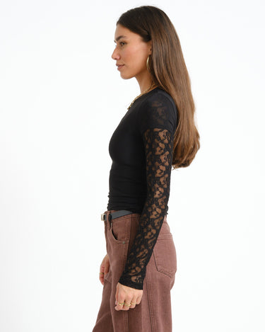Mercy Double Layer Top Black - Things I Like Things I Love