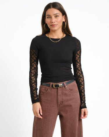 Mercy Double Layer Top Black - Things I Like Things I Love
