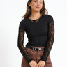 Mercy Double Layer Top Black - Things I Like Things I Love