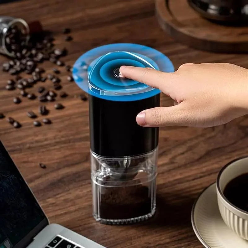 Moedor de Café e Grãos Elétrico Portátil Recarga Usb Lenogue