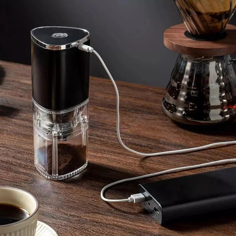 Moedor de Café e Grãos Elétrico Portátil Recarga Usb Lenogue