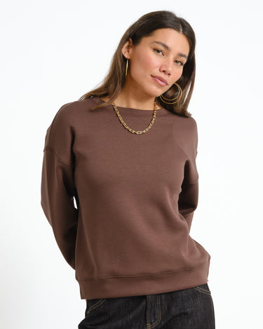 MSCH Ima Q Sweatshirt Brown - Things I Like Things I Love