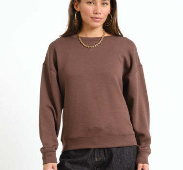 MSCH Ima Q Sweatshirt Brown - Things I Like Things I Love