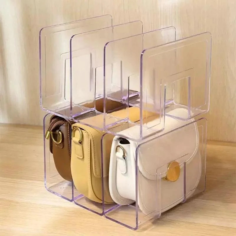 Organizador de Bolsas e Acessórios Acrílico Transparente Lenogue