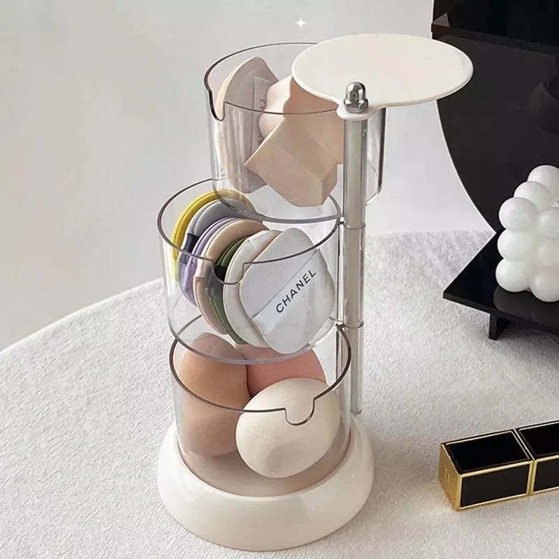 Organizador de Maquiagem Porta Esponja com Design Empilhável e Moderno Lenogue