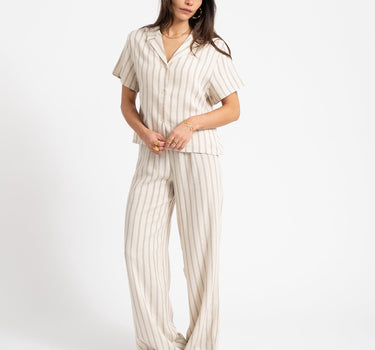 Pants Stripe Ecru - Things I Like Things I Love