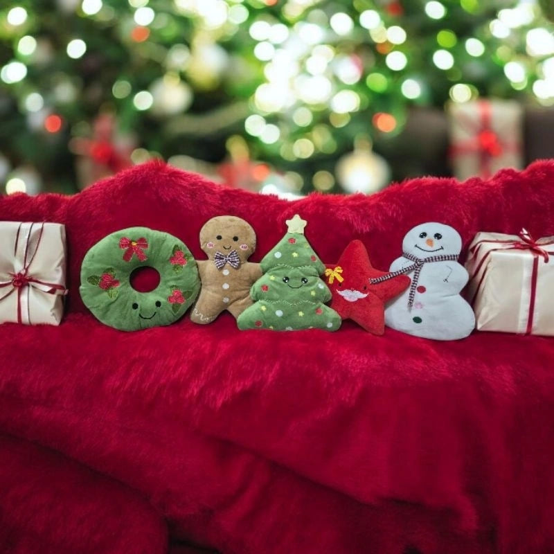 Pelúcia Bordada Natalina Belle Satin Lenogue Kit 5 Peças
