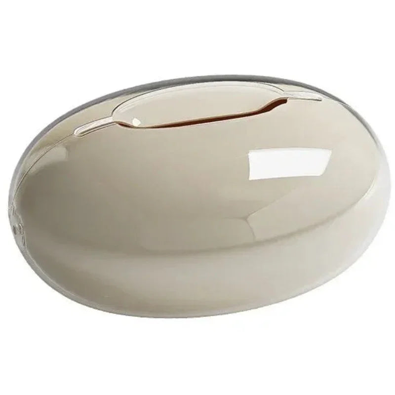 Porta Lenços Moderno Imitando Pedra para Sala e Mesa Lenogue Bege