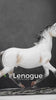 Escultura Cavalo em Resina Estilo Chinês Pose em Galope Lenogue