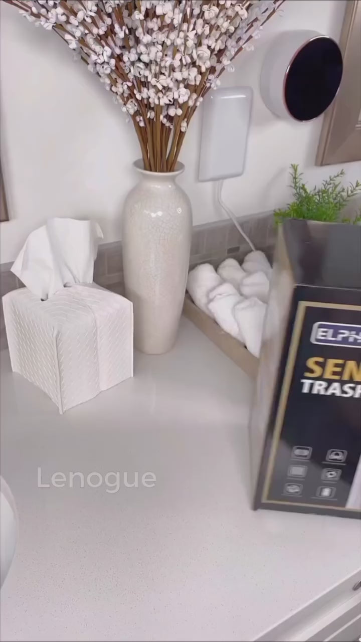 Lixeira Automática de Pia com Sensor para Banheiro e Cozinha Lenogue