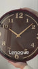 Relógio de Parede em Nogueira Movimento Quartz Silencioso Lenogue