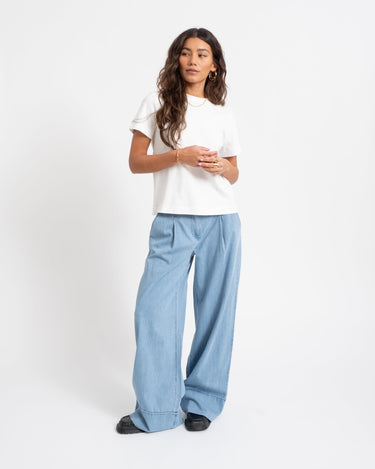 Rouge Francie Mae Trouser Light Blue Denim - Things I Like Things I Love